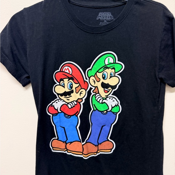 Nintendo Black Tee with Super Mario Graphic - Picture 2 of 3